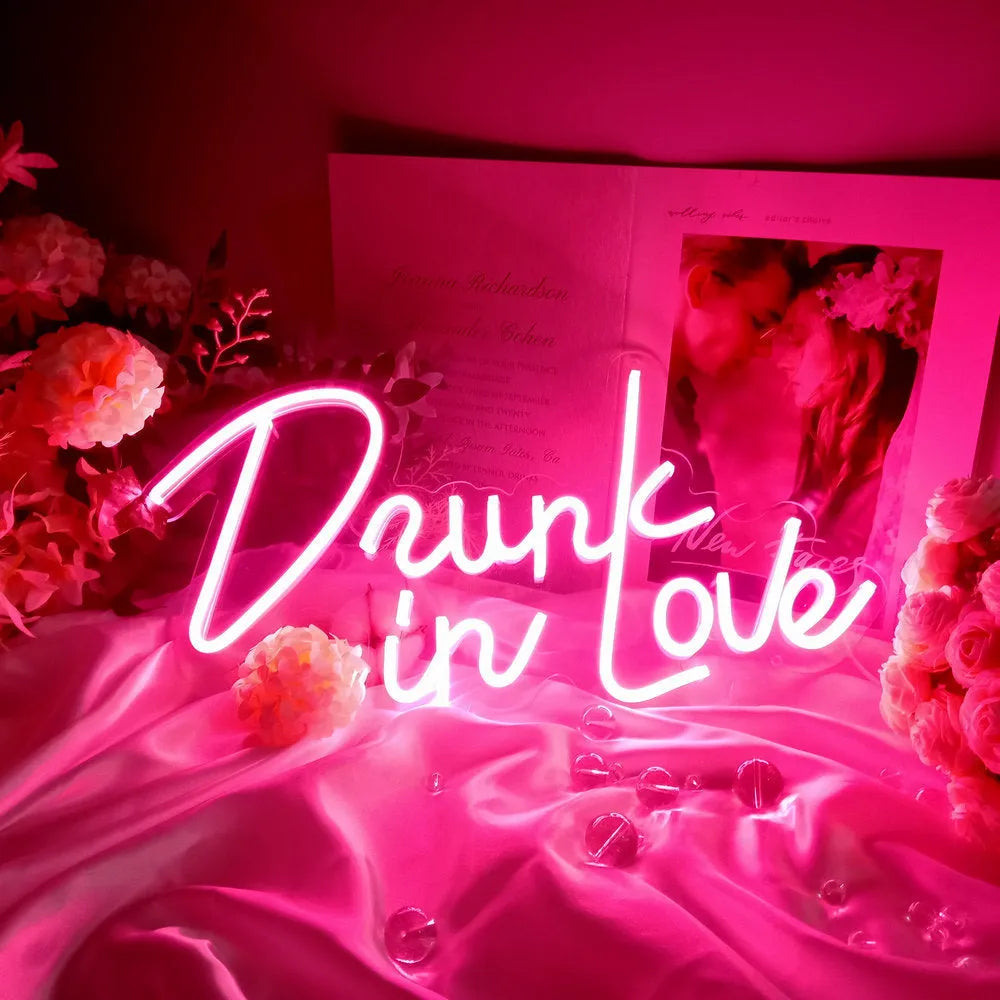 LED letter shape neon light with acrylic shell and USB cable