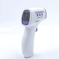 White digital thermometer with infrared sensor for non-contact temperature measurement