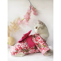 Small dog and cat clothes in five sizes S to XXL with Cherry blossoms, Geisha, Kimono doll, Lucky Cat and Ukiyoe prints