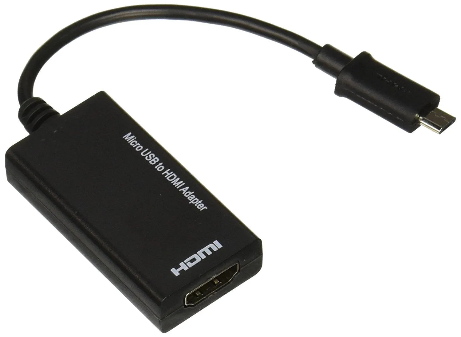 Black HD to HDMI adapter converter cable with 3.5mm audio port for connecting cameras to monitors