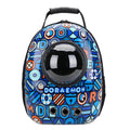 Space capsule pet carrier bag with transparent PC panel and Oxford fabric body in multiple colours