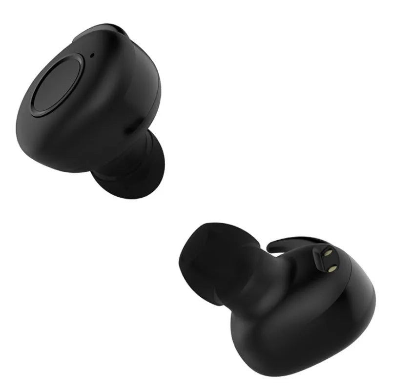 CSR Air TWS wireless Bluetooth earbuds in black, green, red, and white colours displayed on a surface.