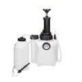 White 3L brake oil tank replacement tool with copper and iron fittings on a compact box.