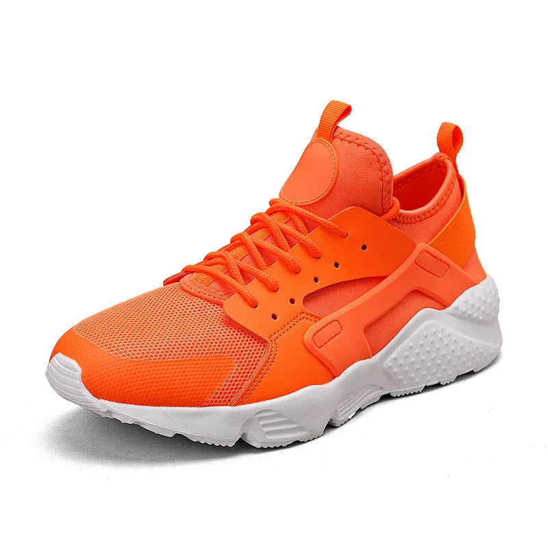 Men's low top casual shoes in mesh with flat heel and cross shoulder strap detail