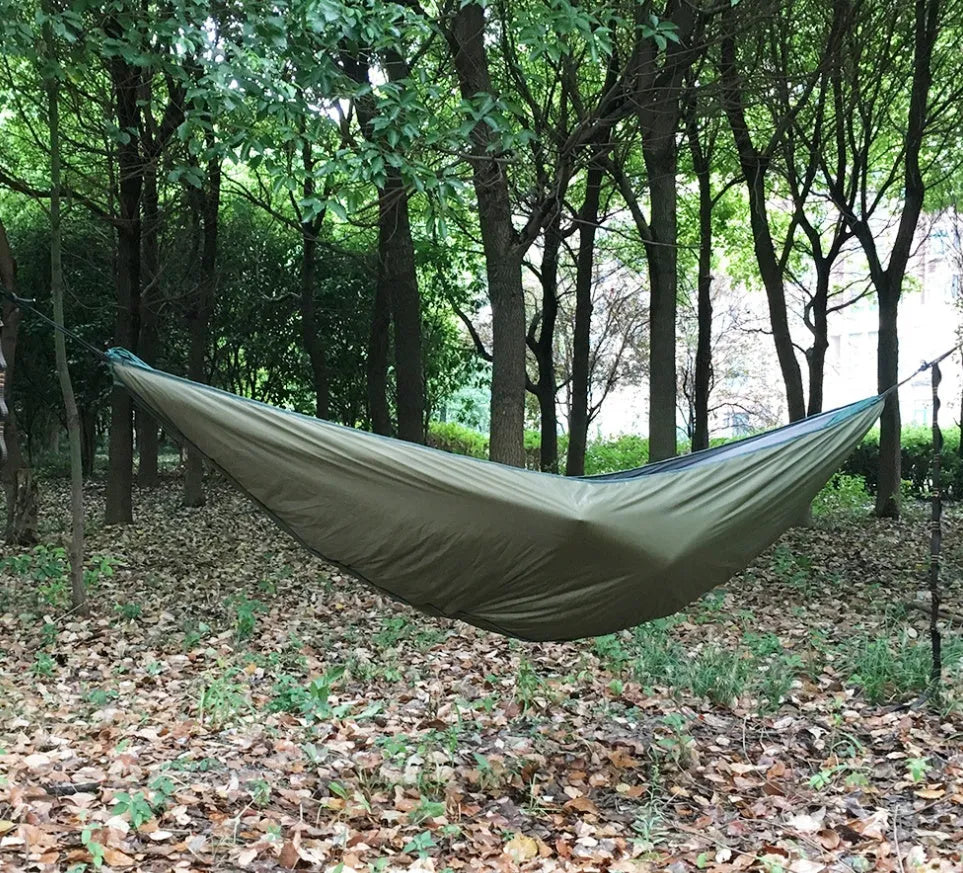 Outdoor camping warm cover for hammock 320D nylon TC cotton fill adjustable 230x110cm