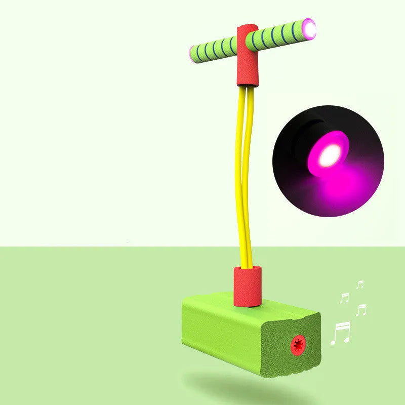 Children bouncing ball pogo jumper with foam base and detachable handle for kids aged 7-14