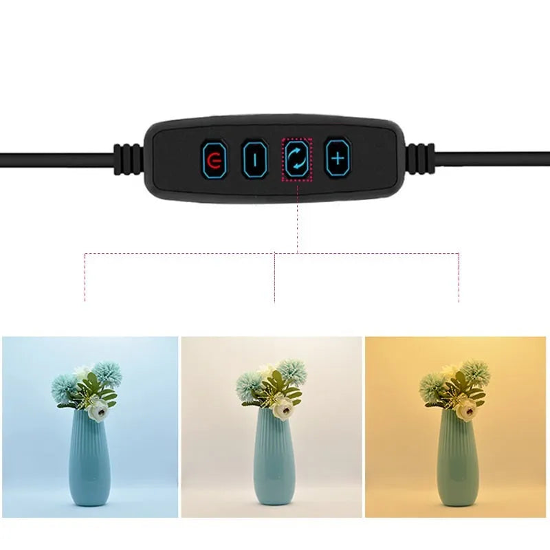 40cm folding LED photography light box with adjustable colour temperature and six coloured backdrop cloths