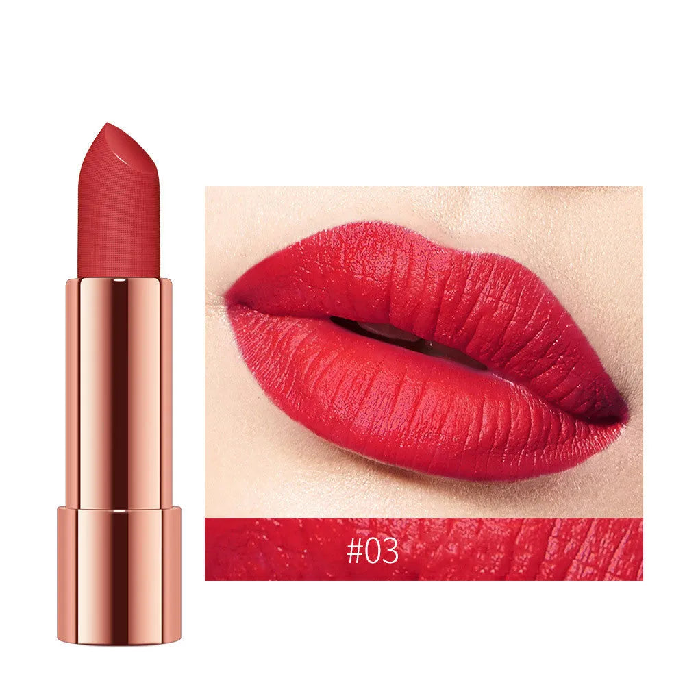 Lipstick satin soft mist moisturizing lip balm vitamin enriched 12 colours including Macarone Powder and Blood Red 11cm