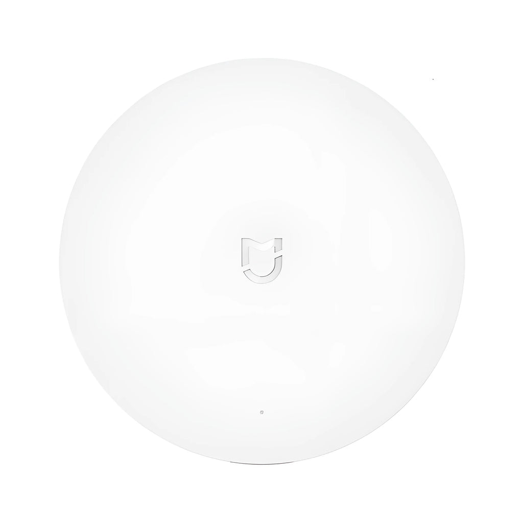 White Xiaomijia smart home gateway with UK plug for wireless wall control of connected devices