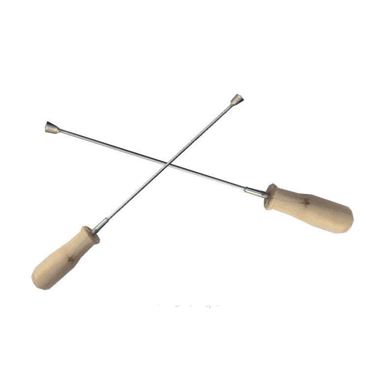 Cui's piano tuning tool with coloured wooden handle and 45# steel for action machine repair and cable tuning