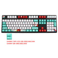 Coral Sea 110-key PBT keycap set with OEM height and 6.25U space bar, styles A to D