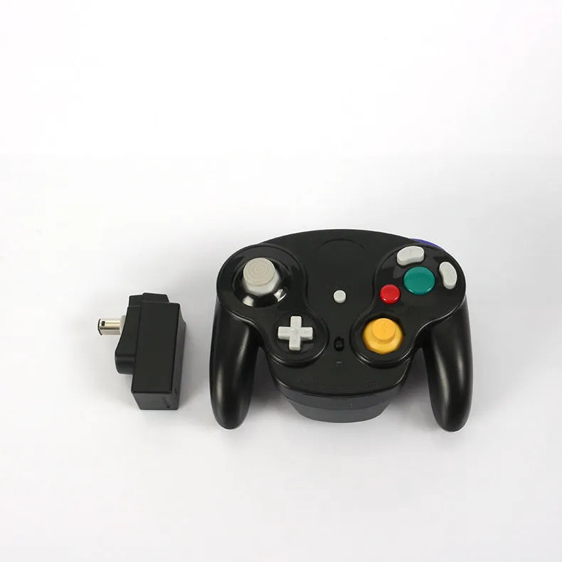 NGC 2.4G wireless game controller for Wii and GameCube consoles in six colour variants.