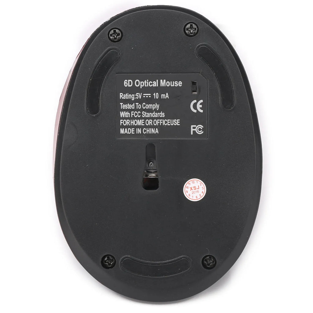 Vertical rechargeable wireless mouse in black, ergonomic design with six buttons and USB receiver
