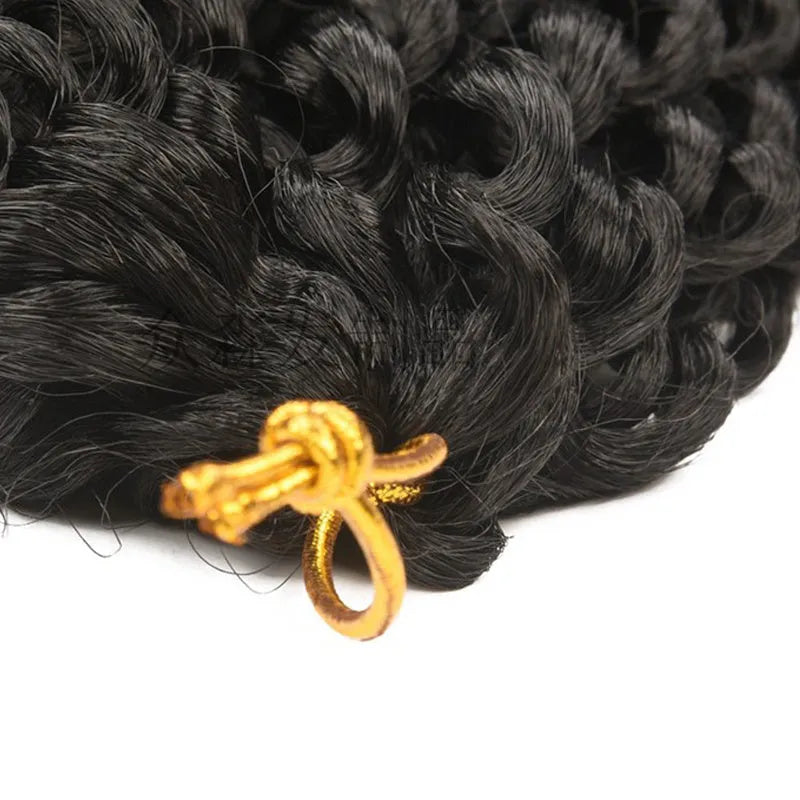 Passion twist crochet braid hair extensions 18 inch spring twist high temperature wire fibre black colour