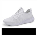 Men's black and white mesh sneakers with PVC soles and round toe design for casual spring wear