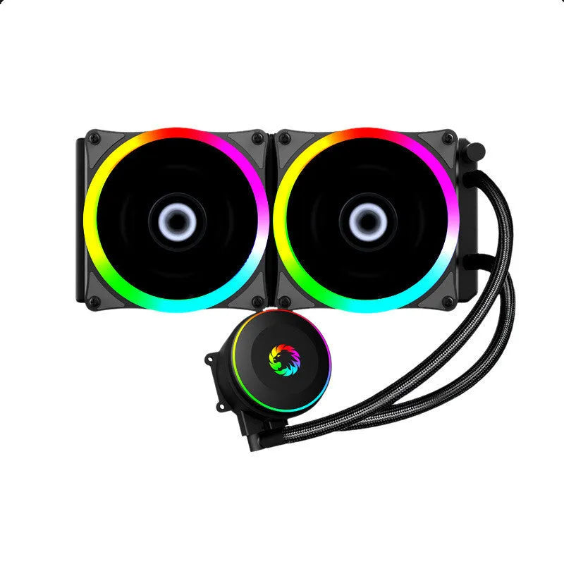 Iceberg 240 Phantom black all-in-one CPU liquid cooler with 240mm radiator and ARGB fan
