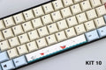 PBT mechanical keyboard spacebar keycap in cherry profile with outline design