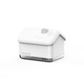 White igloo-shaped ultrasonic humidifier and essential oil diffuser with LED light on a wooden table