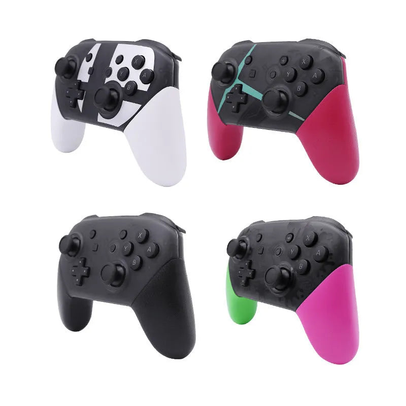 Black Switch PRO Wireless Bluetooth Gamepad controller with vibration and screen capture functions