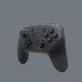 Black Switch PRO Wireless Bluetooth Gamepad controller with vibration and screen capture functions