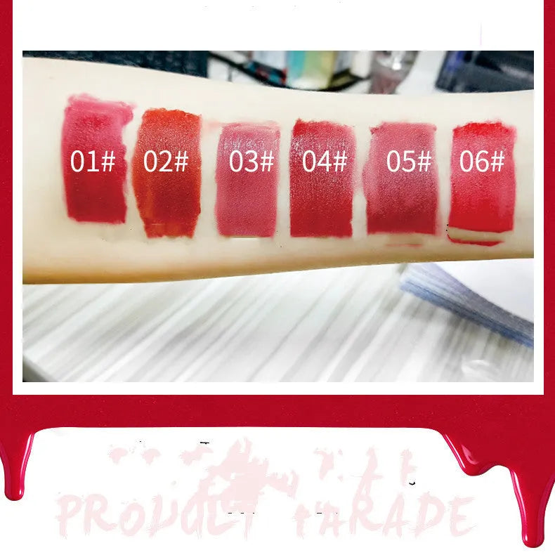 Matte velvet lip gloss long-lasting non-stick cup 8g student lip glaze in colour set options