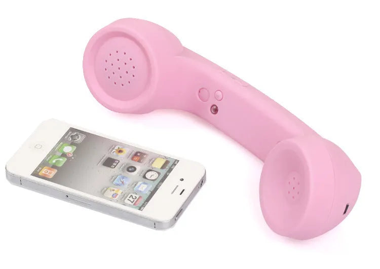 Retro-style Bluetooth wireless headset with bilateral ear-hanging design in six colour options