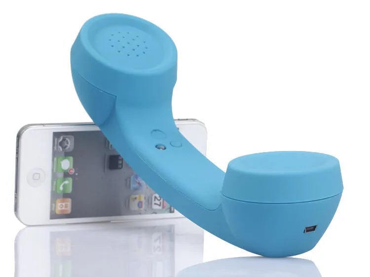 Retro-style Bluetooth wireless headset with bilateral ear-hanging design in six colour options
