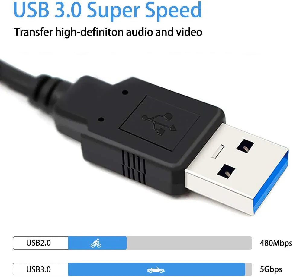 Black HDMI capture card with HDMI to USB connection, 59g weight, for game live broadcast