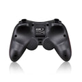 Black wireless Bluetooth gamepad controller for Android and iOS mobile gaming measuring 17cm