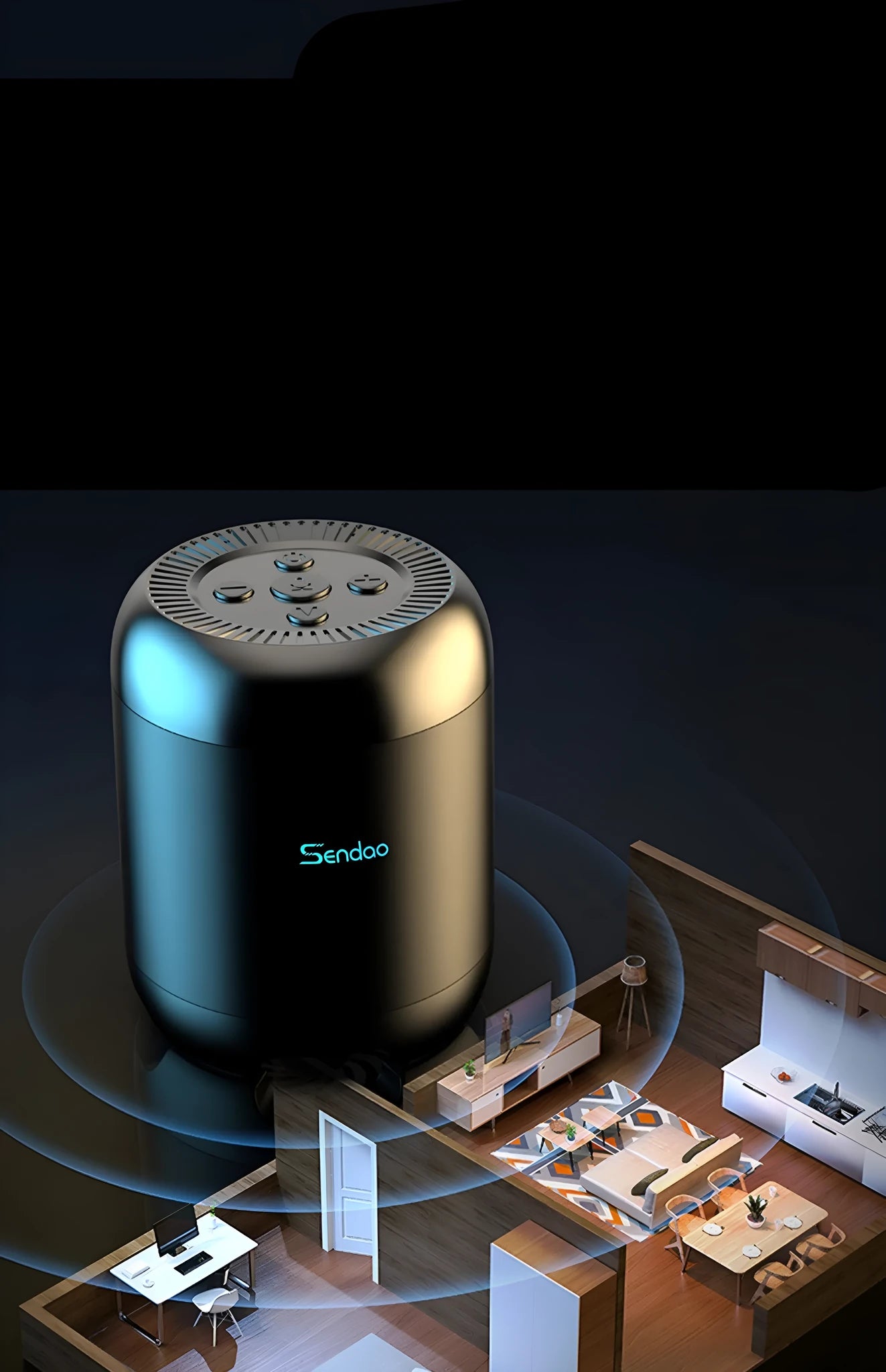 Small black or white portable Bluetooth speaker with card reader slot showing compact 90mm size.