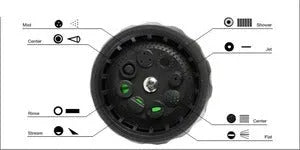 Plastic high-pressure foam kettle water gun for garden watering and car washing with quick connector