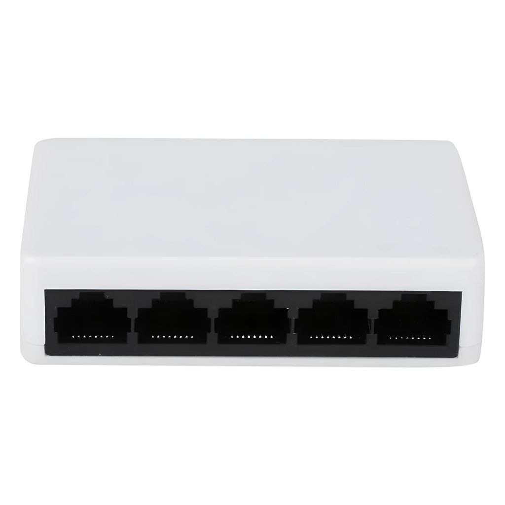 White 5-port 100 Mbps Ethernet switch S105C, 82 x 49 x 21 mm, full duplex network hub