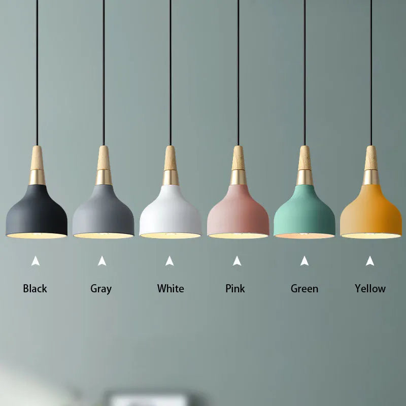 Modern small three-light chandelier in macaron style, 150x200mm, black finish