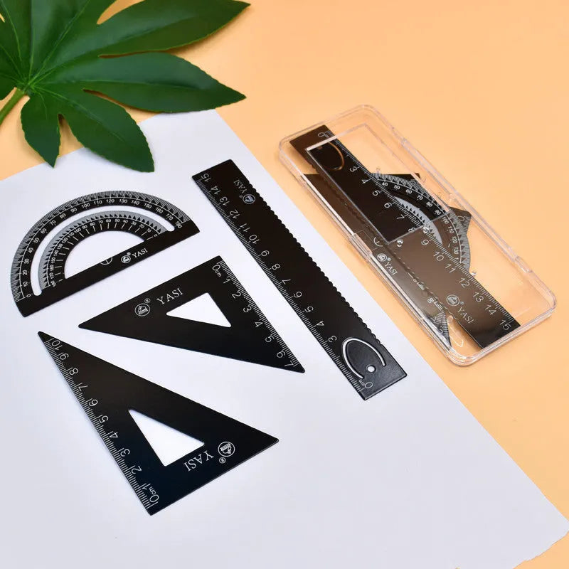 Combined fraction plate and circle teaching aids with magnetic blocks and transparent films on a plastic base.