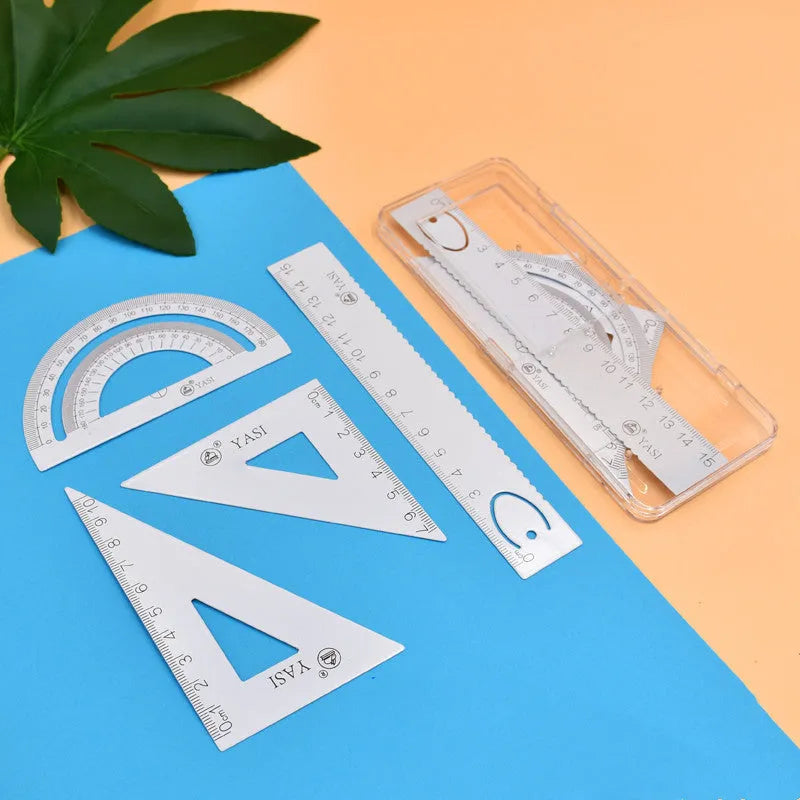 Combined fraction plate and circle teaching aids with magnetic blocks and transparent films on a plastic base.