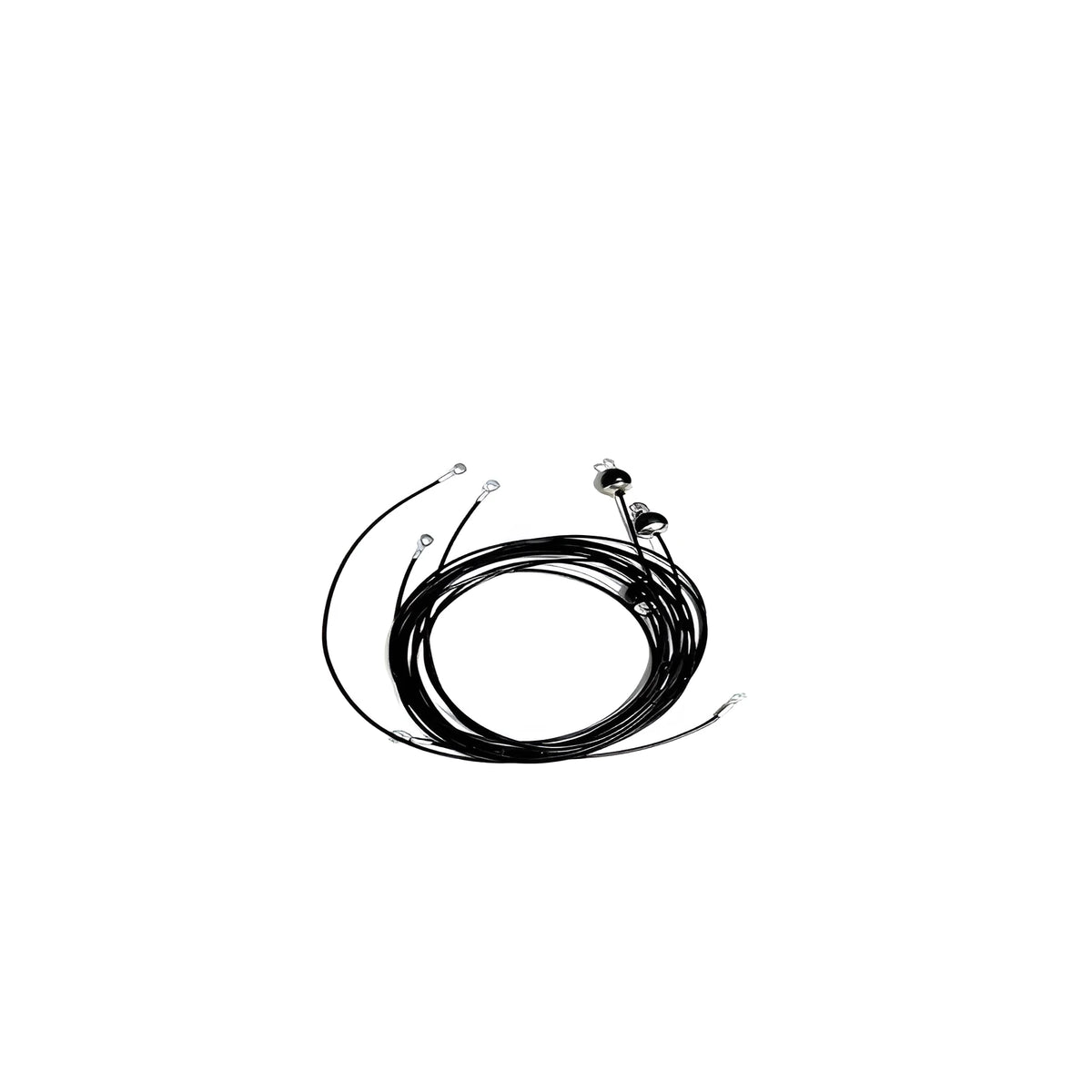 KYLIN SPORT 4.8mm black steel wire rope for gym cable replacement on strength training equipment