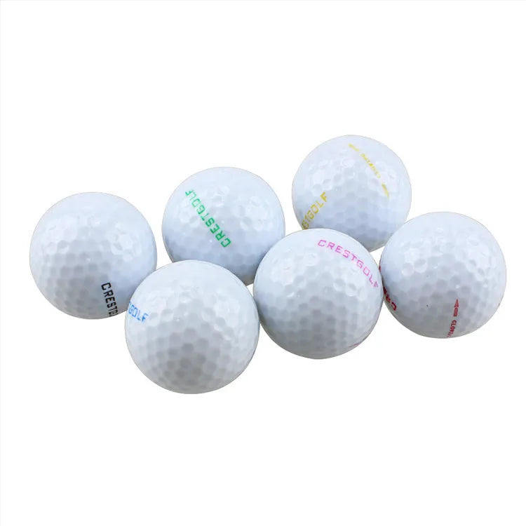 LED golf ball 42.6mm with resin surface and synthetic rubber core, white colour for night training