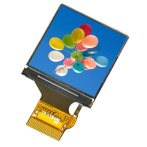 1.3 inch IPS LCD display module with 240x240 resolution and 18-pin connector for electronic projects