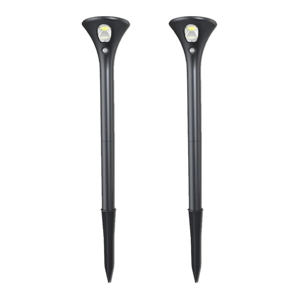Solar induction ground plug light with lamp pole and connecting tubes for outdoor garden installation