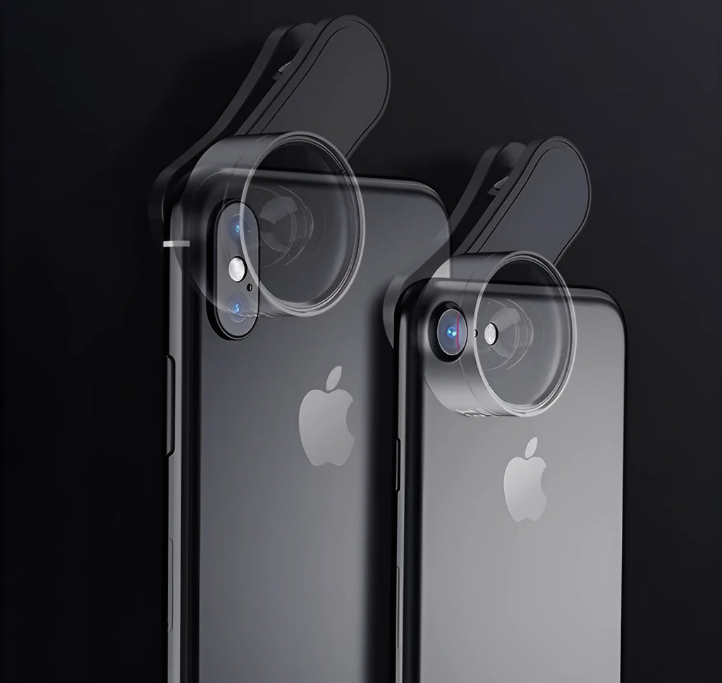 Universal fill light attachment for HD cameras with professional wide angle, macro and fish eye lenses