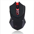 Wireless gaming mouse with 4000 DPI, 7 buttons, and four-way scroll wheel, black colour