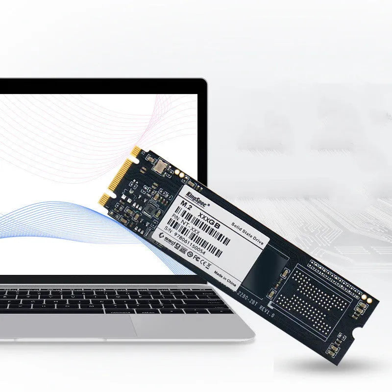 KingSpec M.2 NGFF 2280 SATA SSD solid state drive black PCB 22x80mm