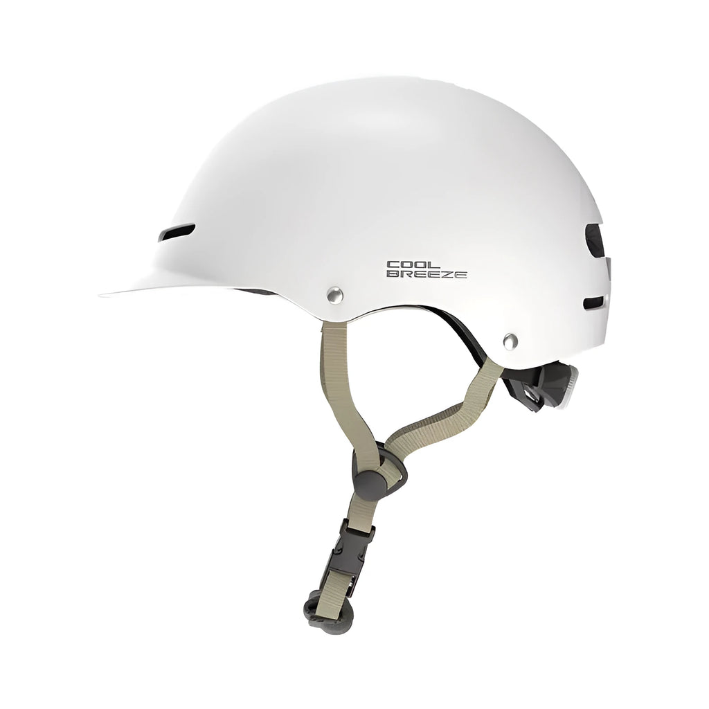 Cool Breeze riding helmet in Gray with ABS shell cushioning and anti-impact protection one size unisex cycling skateboard scooter