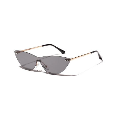 Brown lens vintage sunglasses with a metal frame for adults