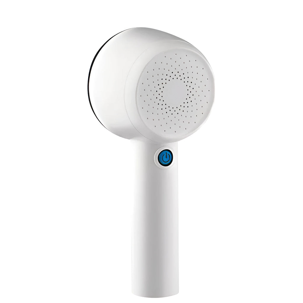 White rechargeable clothes shaver for jersey fabrics with ABS body measuring 19.3cm