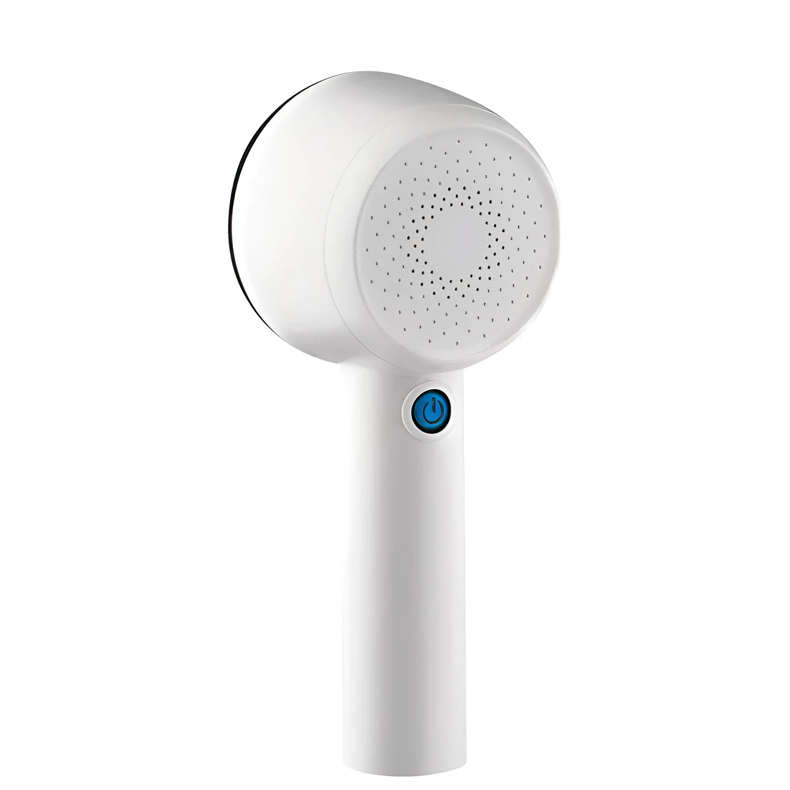 White rechargeable clothes shaver for jersey fabrics with ABS body measuring 19.3cm