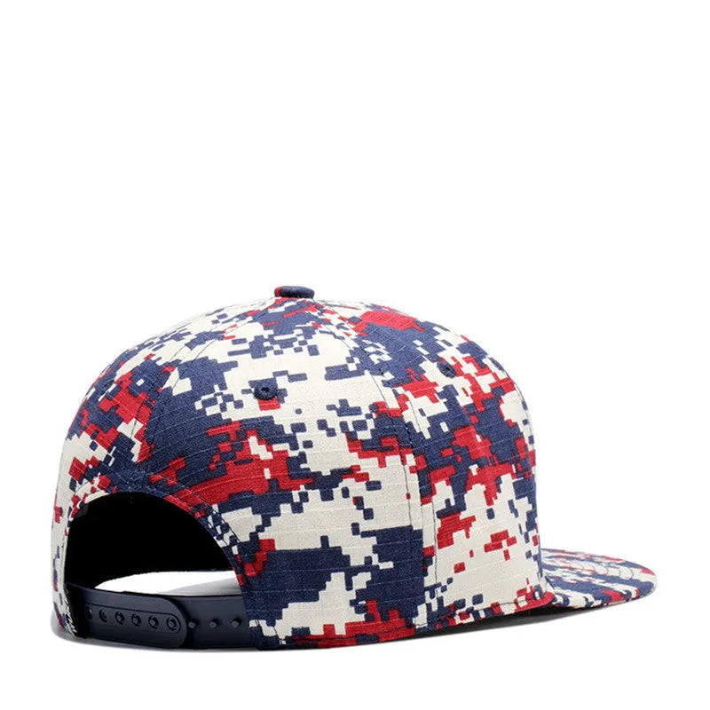 Cotton baseball cap with wide brim and flat eaves, adjustable strap, size S 54-56cm, styles A B C.