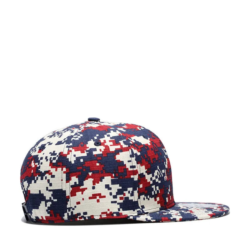 Cotton baseball cap with wide brim and flat eaves, adjustable strap, size S 54-56cm, styles A B C.