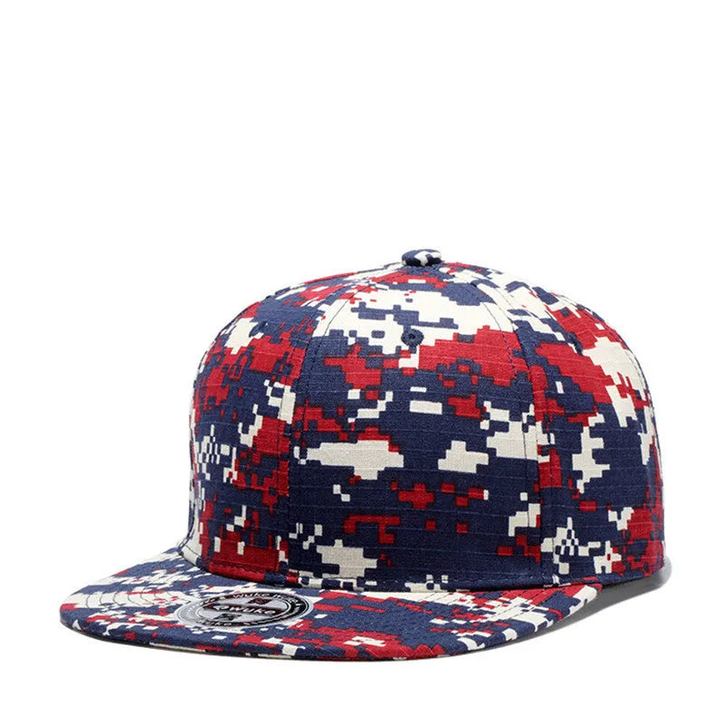 Cotton baseball cap with wide brim and flat eaves, adjustable strap, size S 54-56cm, styles A B C.
