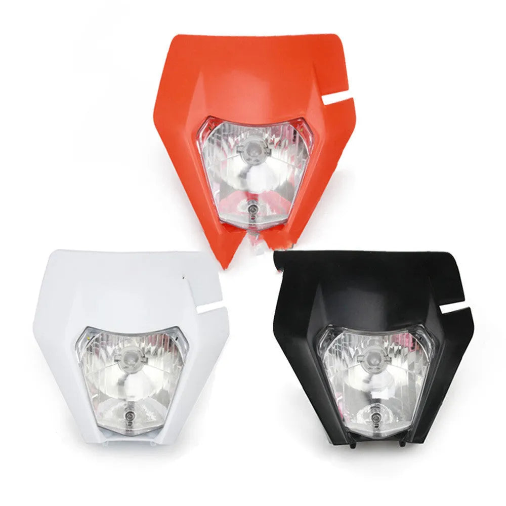 General modified headlight assembly for off-road motorcycles, compatible with KTM 2017, size 34x30x10cm, colour options black orange white